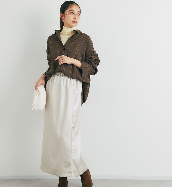 「《こなれ感を演出》先染めオンブレチェックシャツ」|シャツ・ブラウス|