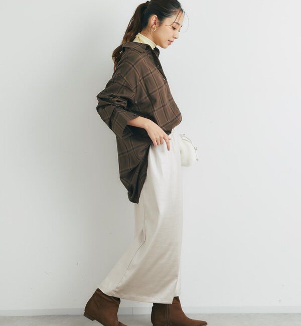  「《こなれ感を演出》先染めオンブレチェックシャツ」|シャツ・ブラウス|
