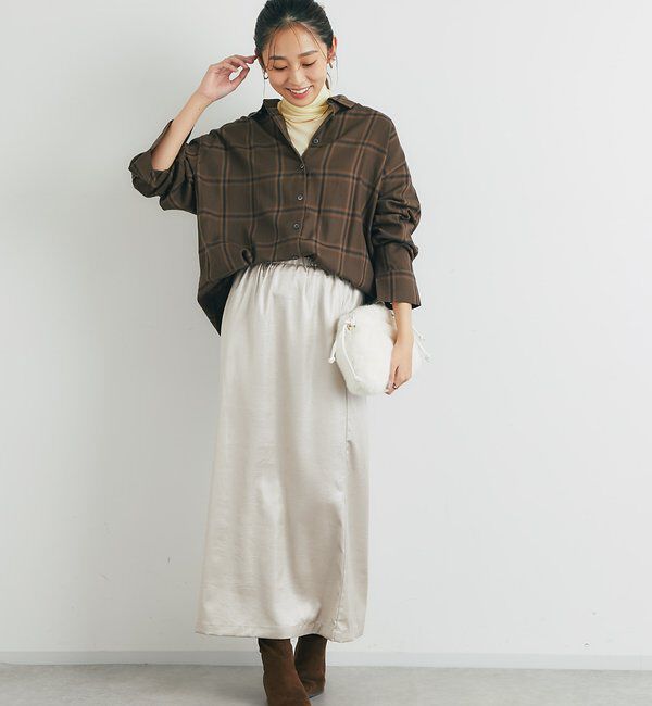  「《こなれ感を演出》先染めオンブレチェックシャツ」|シャツ・ブラウス|