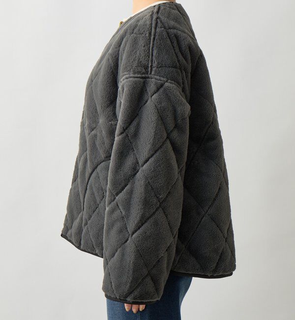  「《2WAY仕様◎》リバーシブルZIPファーキルトブルゾン」|その他|