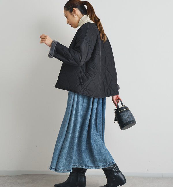  「《2WAY仕様◎》リバーシブルZIPファーキルトブルゾン」|その他|