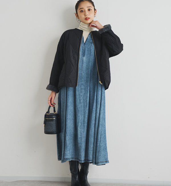  「《2WAY仕様◎》リバーシブルZIPファーキルトブルゾン」|その他|