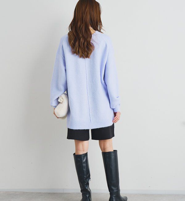  「《人気アイテム・柔らかく軽い着心地》ヤクライクVネックニット」|ニット・セーター|