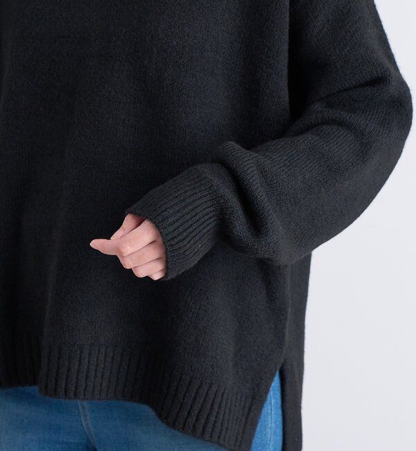  「《人気アイテム・柔らかく軽い着心地》ヤクライクVネックニット」|ニット・セーター|