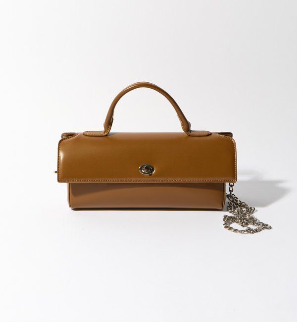  「【cache cache(カシュカシュ)】横長スムースショルダー」|クラッチバッグ|