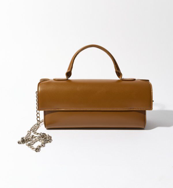  「【cache cache(カシュカシュ)】横長スムースショルダー」|クラッチバッグ|