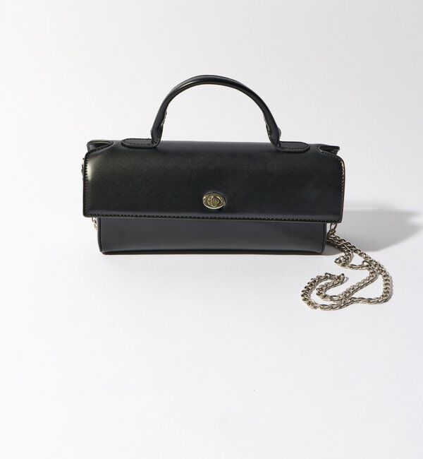  「【cache cache(カシュカシュ)】横長スムースショルダー」|クラッチバッグ|