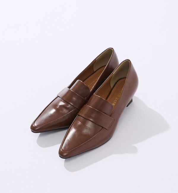  「【すっきりとした足元に】ヒールローファー」|ロングブーツ|