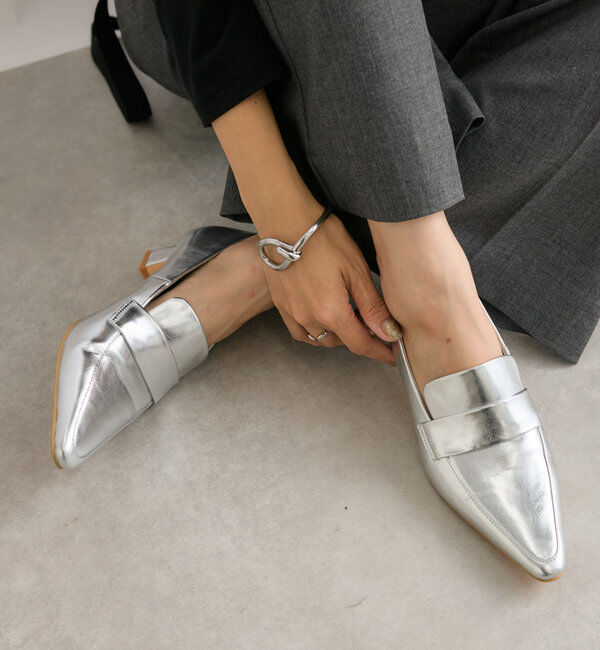  「【すっきりとした足元に】ヒールローファー」|ロングブーツ|