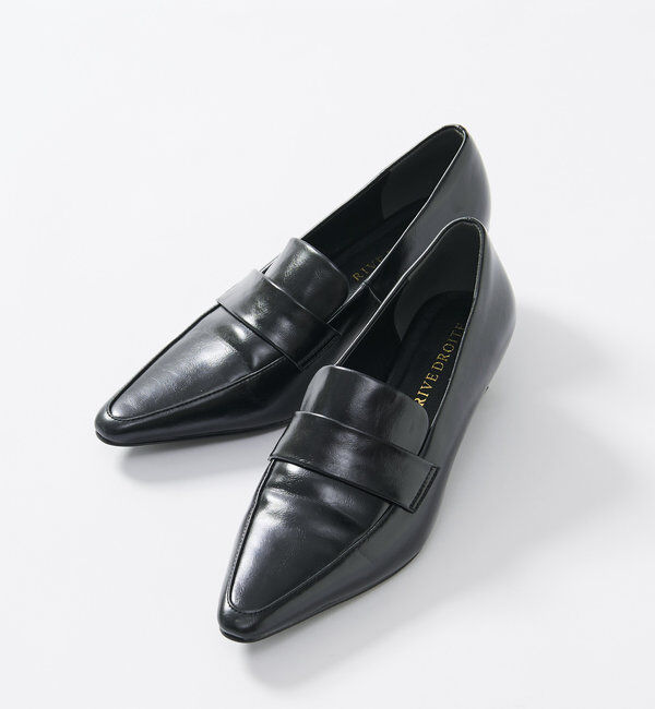  「【すっきりとした足元に】ヒールローファー」|ロングブーツ|