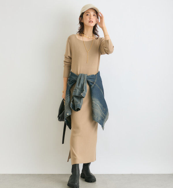  「【R.good(アールドットグッド)】ボールチェーンアジャストネックレス」|リング|