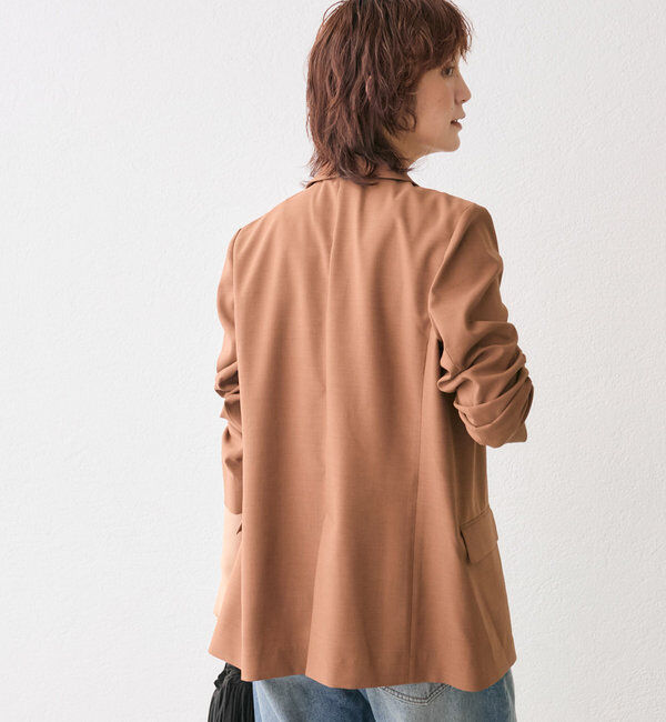  「【オンオフ着れる】ライトピークドラペルジャケット」|テーラードジャケット|