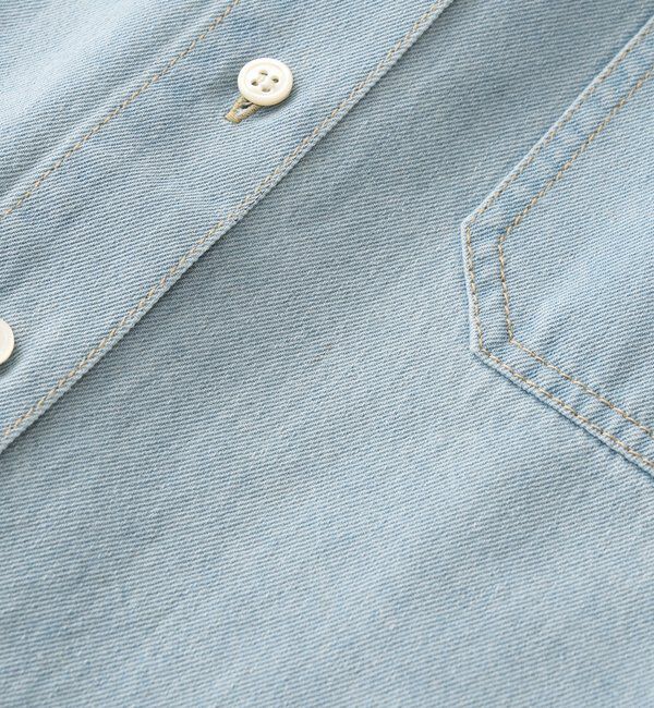  「予約【新色追加/抜け感】デニムボウタイシャツ」|シャツ・ブラウス|