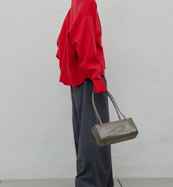  「【CHIKAコラボ】【着やせ&times;時短おしゃれ】タイ付き総針Vネックニット」|ニット・セーター|