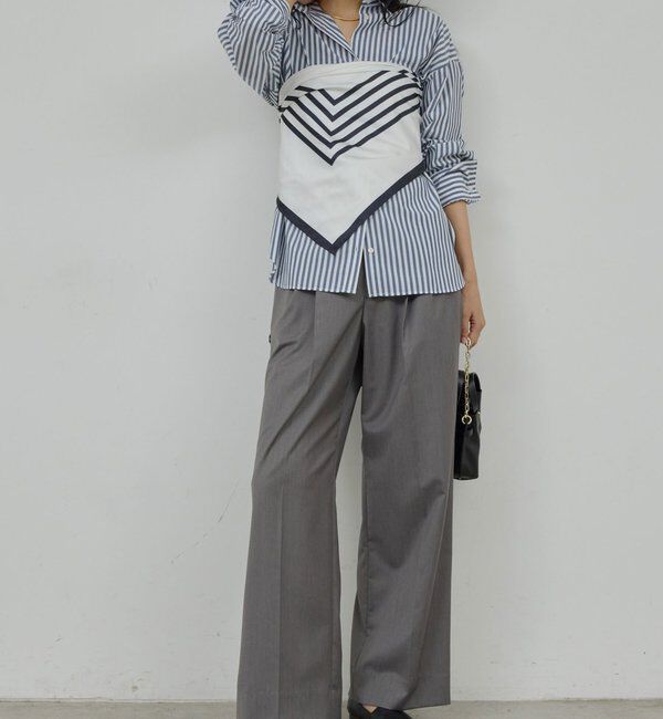  「【MANAKAコラボ】スカーフセットシャツ」|シャツ・ブラウス|