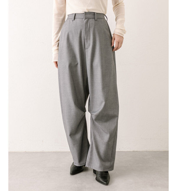  「【３サイズ/6色展開】カーブスラックス」|チノ|