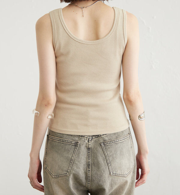  「【３色展開】リブタンク」|キャミソール|