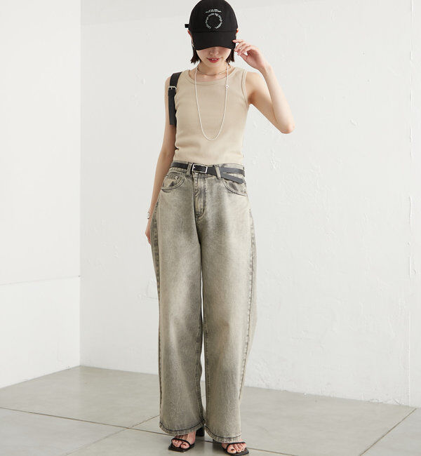  「【３色展開】リブタンク」|キャミソール|