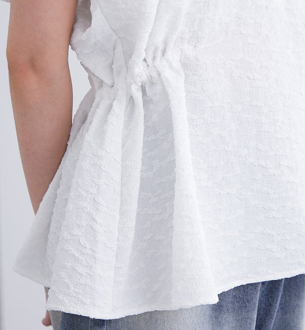  「エンボスパフブラウス」|シャツ・ブラウス|
