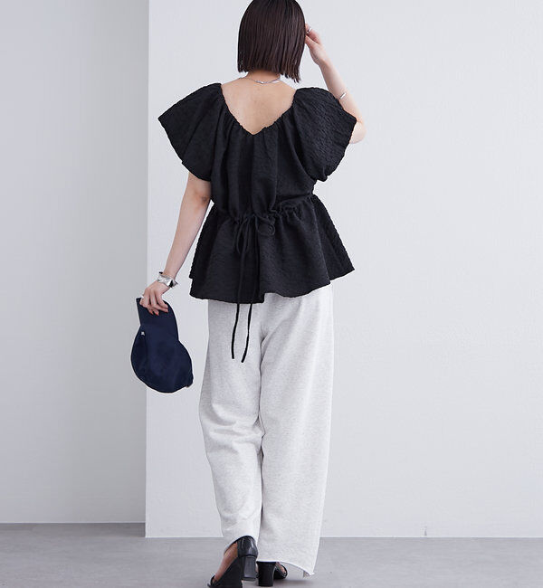  「エンボスパフブラウス」|シャツ・ブラウス|