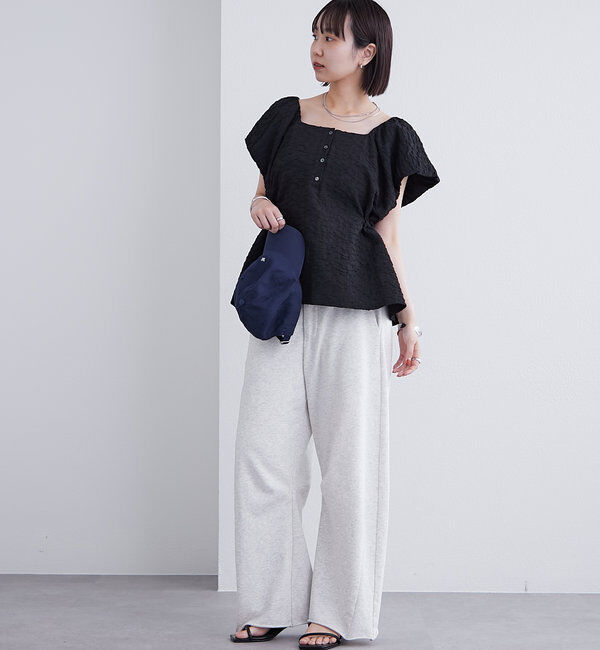  「エンボスパフブラウス」|シャツ・ブラウス|