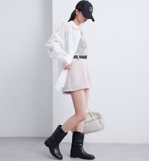  「フェイクスウェードショートパンツ」|チノ|