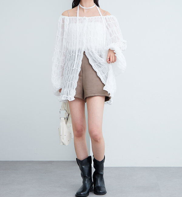  「フェイクスウェードショートパンツ」|チノ|