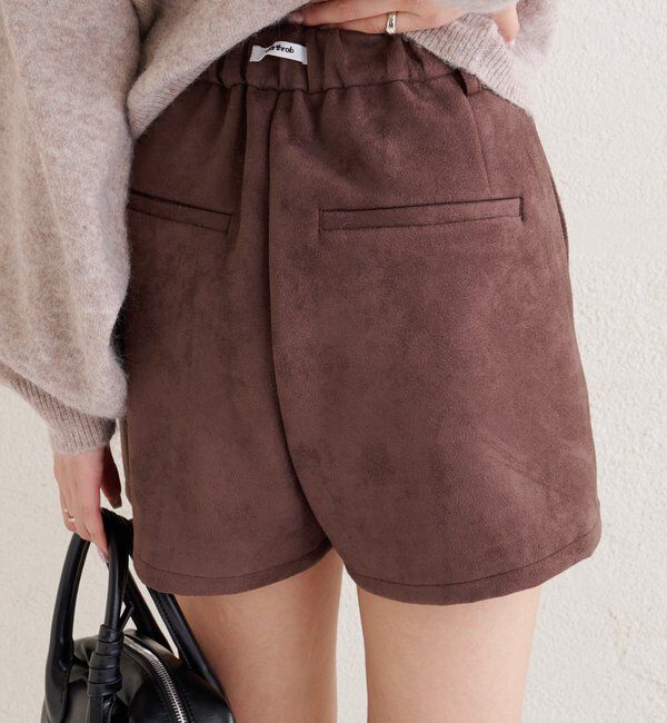  「フェイクスウェードショートパンツ」|チノ|