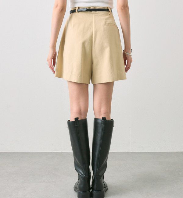  「ベルト付きタックキュロット」|スカート|