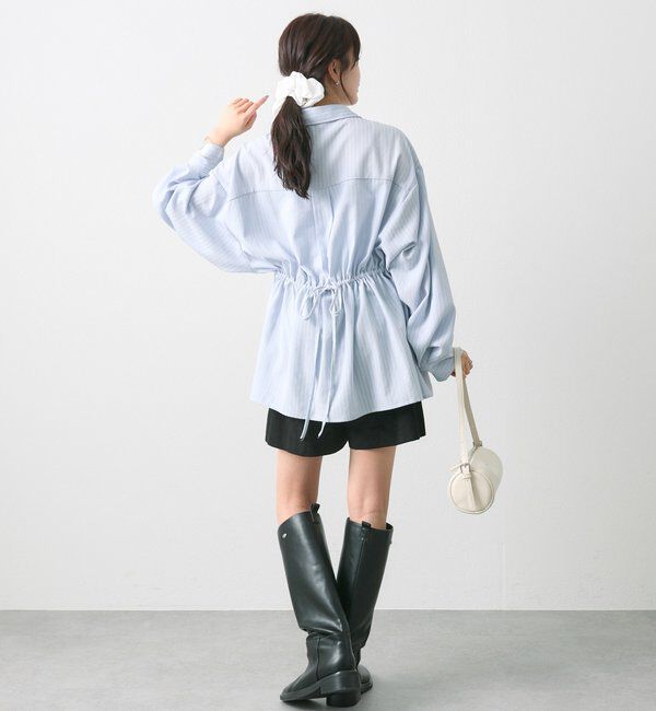  「ベルト付きタックキュロット」|スカート|