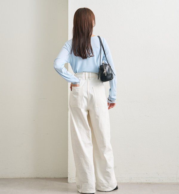  「裾ギャザーシアーロンＴ」|Tシャツ・カットソー|