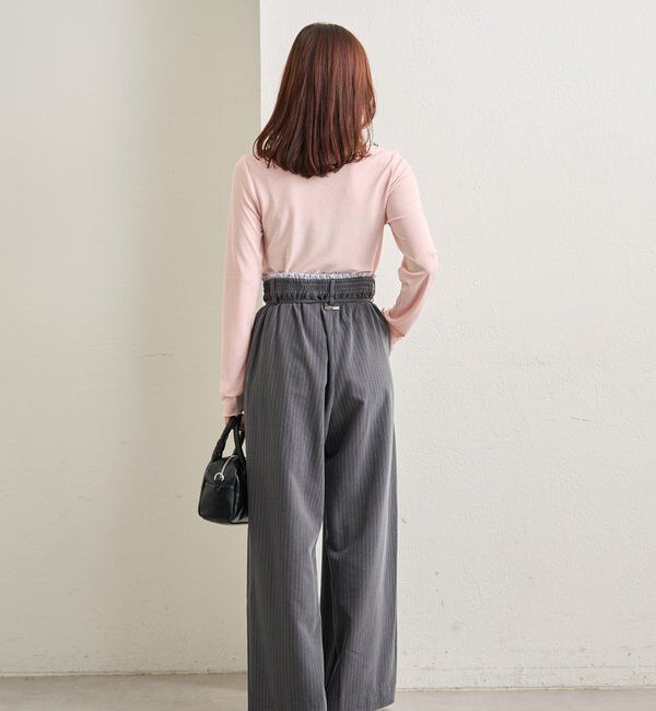  「裾ギャザーシアーロンＴ」|Tシャツ・カットソー|