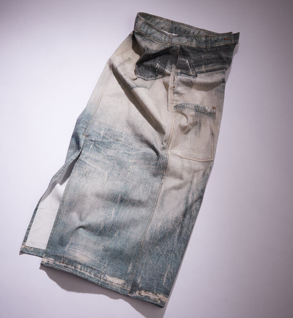  「【Six M/シックスエム】トロンプルイユデニムスカート」|スカート|