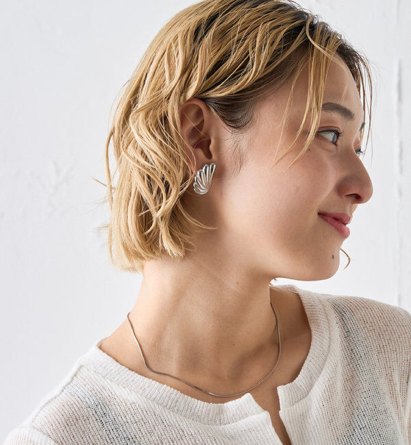  「羽モチーフピアス」|ブローチ・コサージュ|