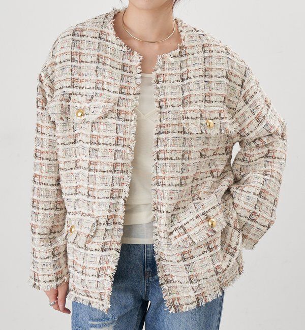  「【インフルエンサー＠akane_nagataコラボ】ツイードジャケット」|その他|