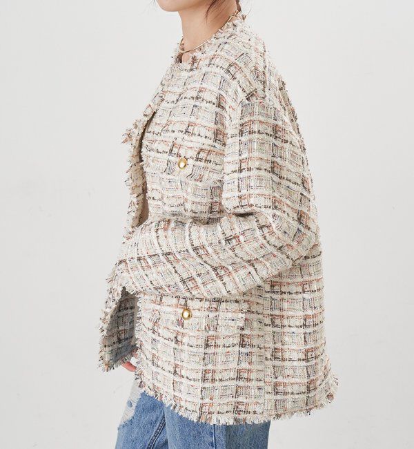  「【インフルエンサー＠akane_nagataコラボ】ツイードジャケット」|その他|