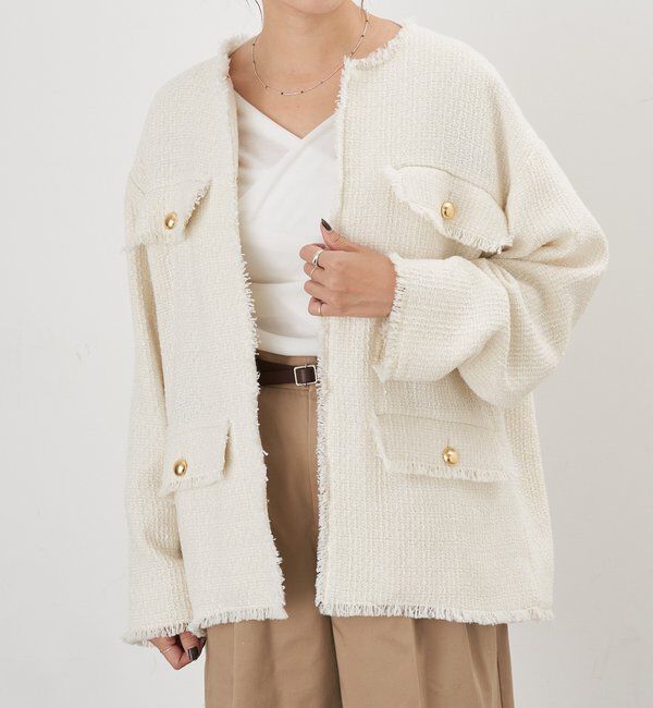  「【インフルエンサー＠akane_nagataコラボ】ツイードジャケット」|その他|