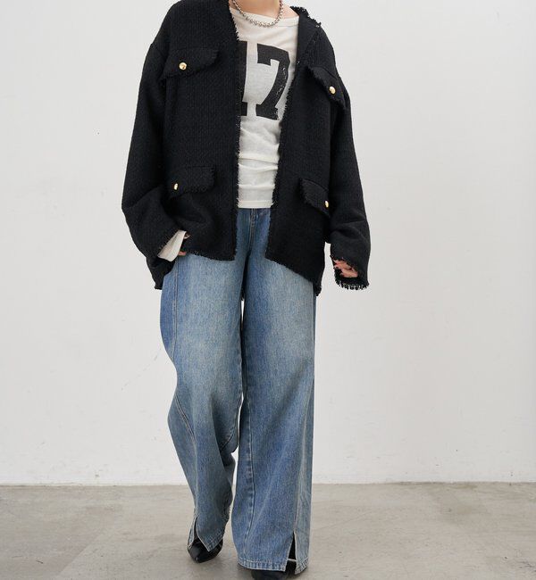  「【インフルエンサー＠akane_nagataコラボ】ツイードジャケット」|その他|