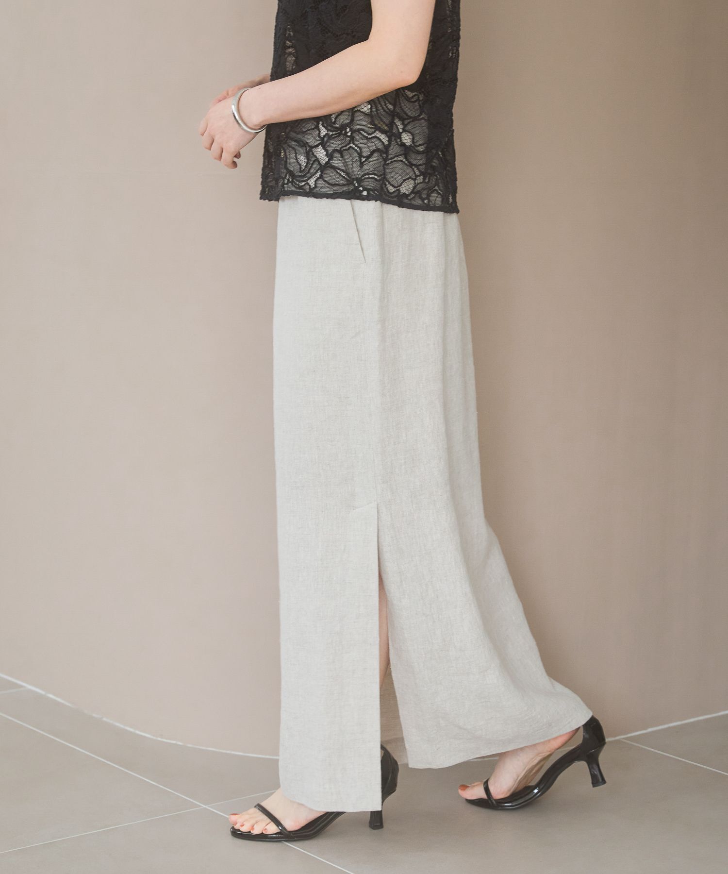 A part by 「スリットナローリネンスカート」|スカート|