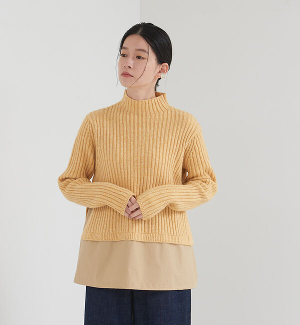 collex「エアリヤーン2WAYプルオーバー」|ニット・セーター|