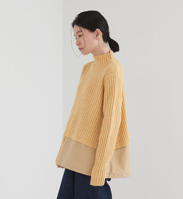 collex「エアリヤーン2WAYプルオーバー」|ニット・セーター|