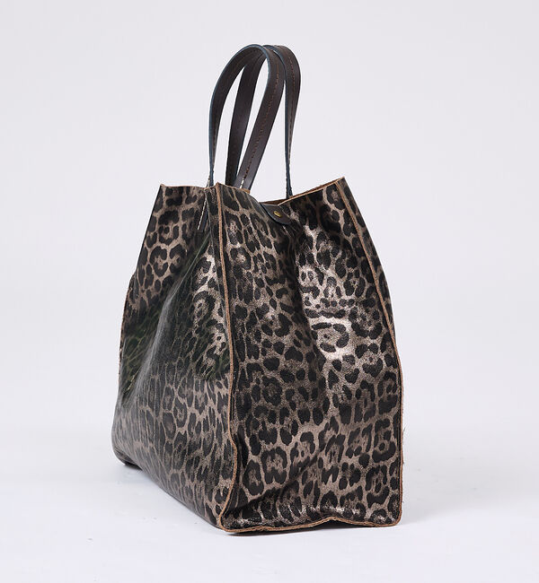 collex「【WEB限定】【AULENTTI/オウレンティ】ポーチ付きトートバッグ　ヒョウ柄」|トートバッグ|