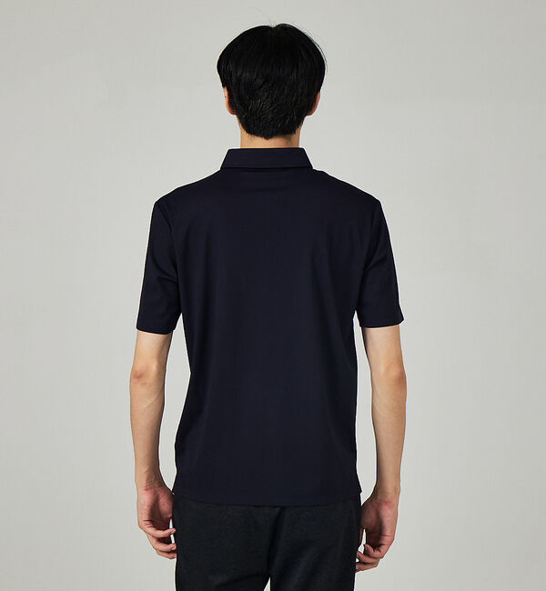 ABAHOUSE「【FLEX COOL】接触冷感 アイスピケ ストレッチ ポロシャツ」|ポロシャツ|