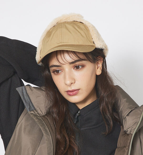 ABAHOUSE「【RUBEN/ルーベン】NYLON EARCOVER CAP/ナイロンイヤーカバ」|その他|ベージュ