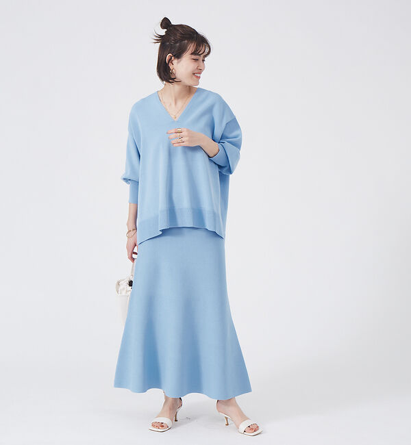 Rouge vif「【セットアップ対応】フレアニットスカート」|スカート|