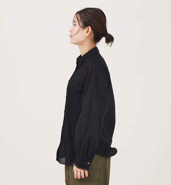 Rouge vif「袖チュールレースシャツ」|シャツ・ブラウス|