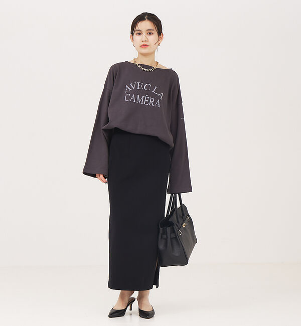 Rouge vif「ミニ裏毛ロゴロンT」|Tシャツ・カットソー|