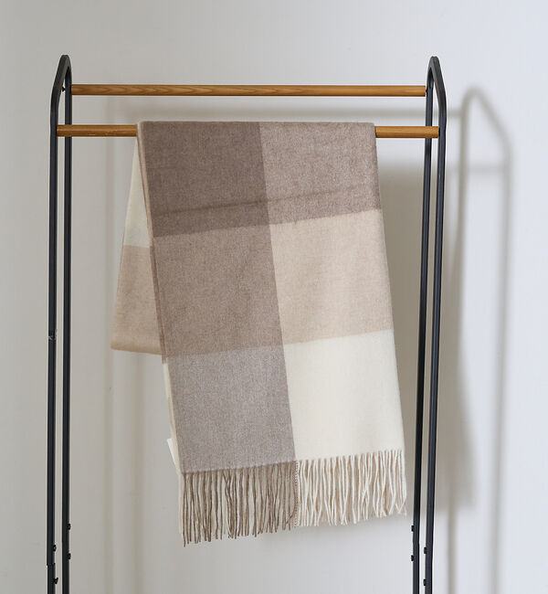 Rouge vif「カシミヤ　大判チェックストール」|マフラー|