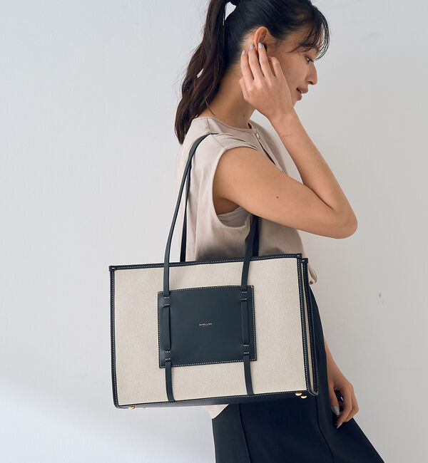 Rouge vif「【DEMELLIER/デメリエー】The Capri キャンパストートバッグ」|トートバッグ|