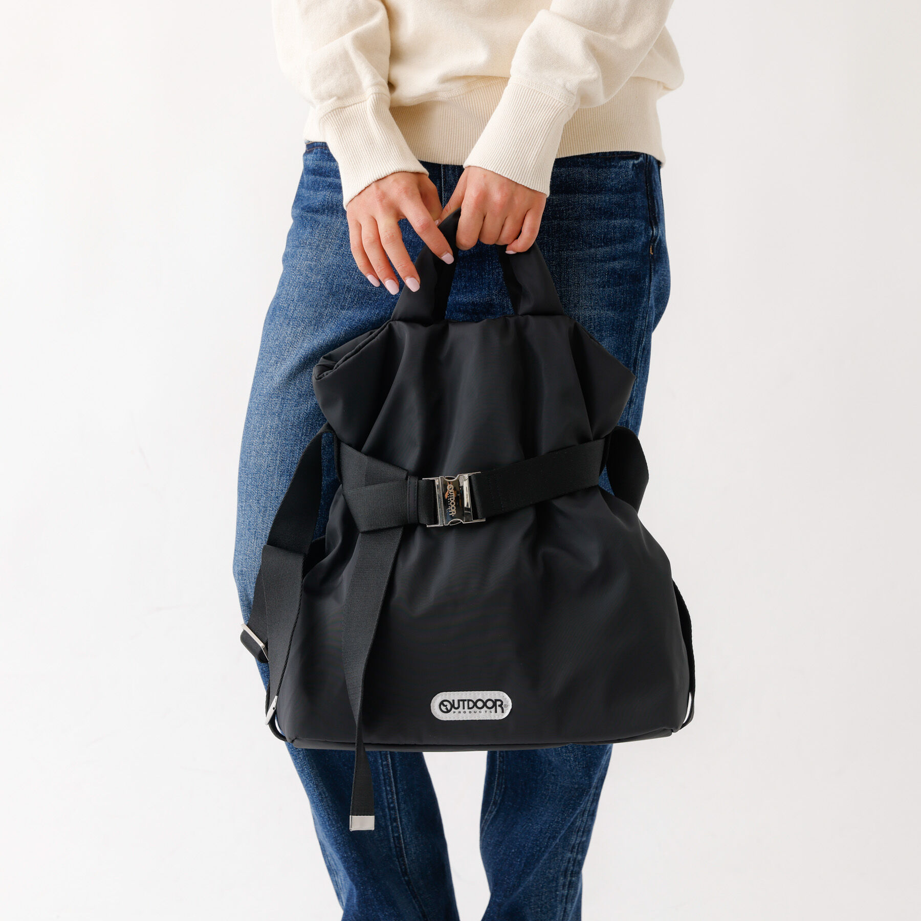 Rouge vif「【OUTDOOR PRODUCTS / アウトドアプロダクツ】2wayTote」|ショルダー・メッセンジャー|ブラック